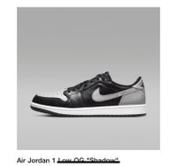 Nike Air Jordan 1 Low OG shadow Nordrhein-Westfalen - Bottrop Vorschau