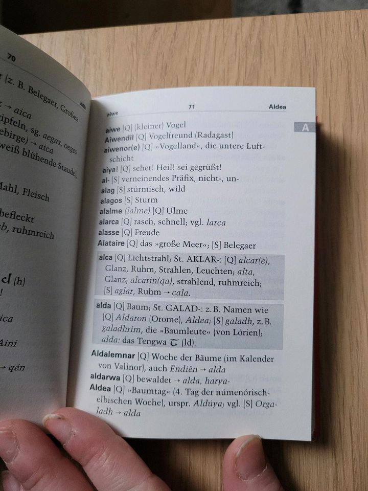 Elbisches Wörterbuch in Taunusstein