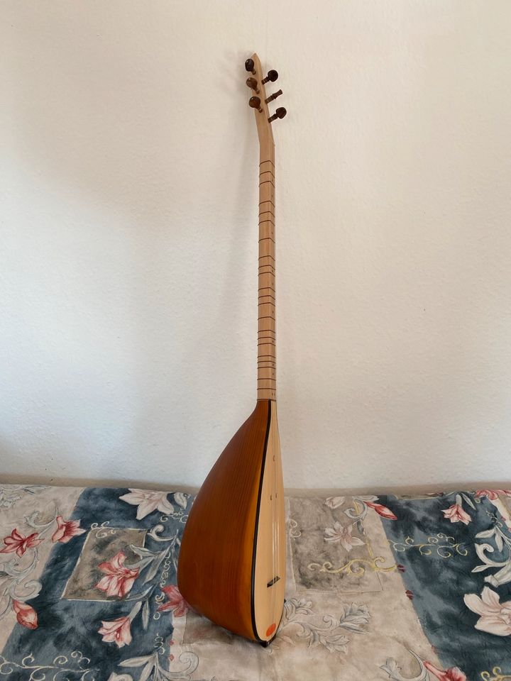 Uzun Sap Balta Saz Dede Sazı Oyma Dut Bağlama Baglama in Marl