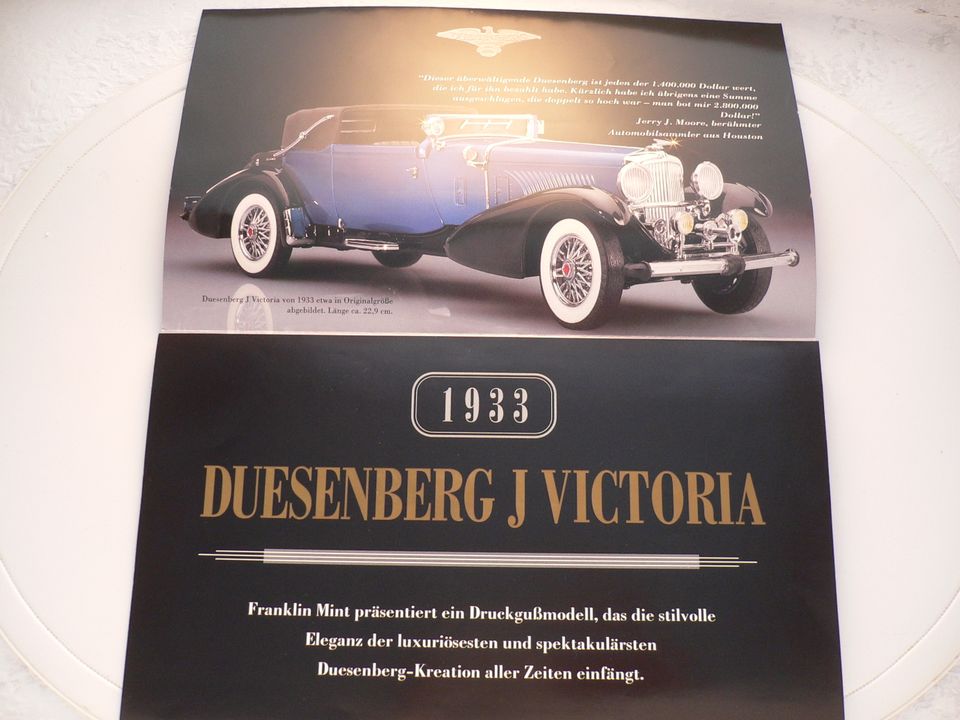 Franklin Mint 1:24 - Der Duesenberg J Victoria von 1933 in Oberursel (Taunus)