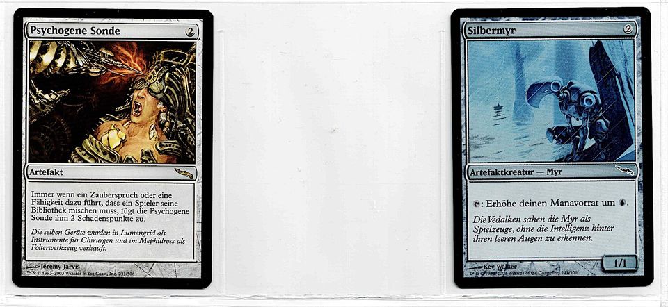 Magic-Serie "Mirrodin" 19 Rare-Karten Deutsch, siehe Text+Bilder in Sömmerda