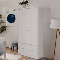 Kleiderschrank Schrank Garderobe Kommode Holz Weiss NEU 351-Au Bayern - Augsburg Vorschau