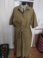 Hemdblusenkleid, oliv, Baumwolle Gr. 58 Hessen - Wiesbaden Vorschau
