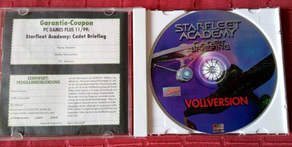 PC Spiel, CD-ROM >STARFLEET ACADEMY< in Auerbach (Vogtland)