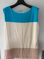 Marc Cain Top Beige Creme Türkis gestreift Gr 42 Nordrhein-Westfalen - Paderborn Vorschau