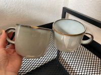 2 Keramik Kaffee Tassen Vintage Shabby Look Friedrichshain-Kreuzberg - Friedrichshain Vorschau