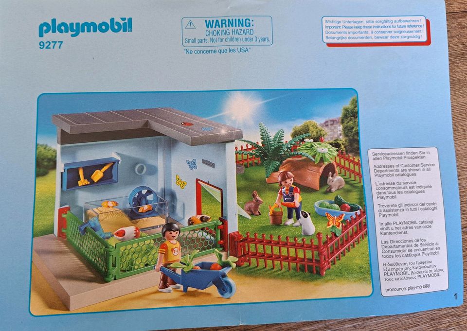 Playmobil Set 9277 Kleintierpension wie neu in Walddorfhäslach