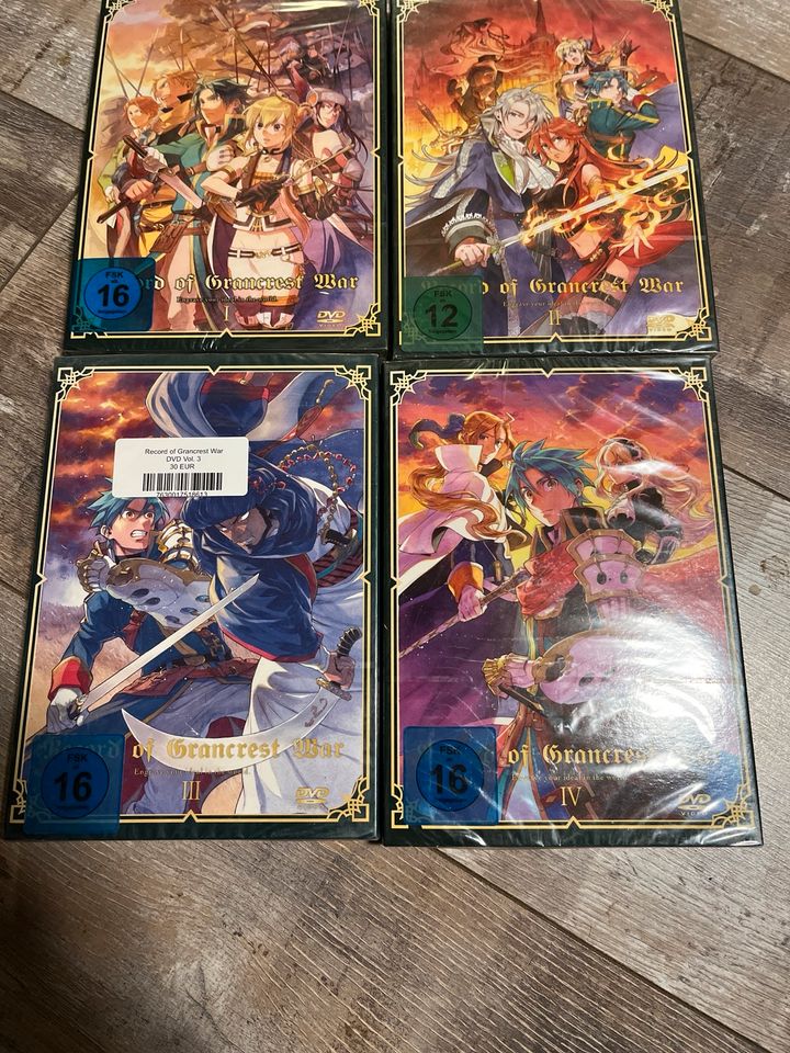 Record of Grancrest War vol 1-4 komplette anime serie neu ovp in Blankenheim