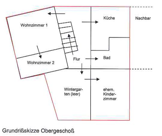 Nur zur Vermietung! Renovierungsbedürftiges Reihenendhaus in Großenehrich in Greußen