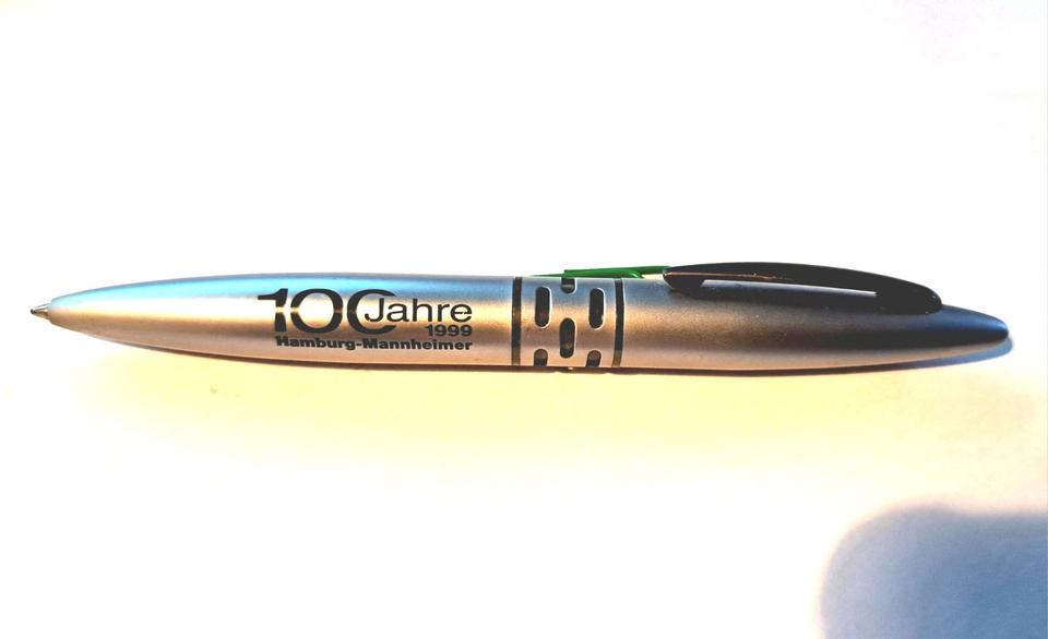 100 Jahre - Hamburg-Mannheimer 1999 - Kugelschreiber inkl.Versand in Konstanz