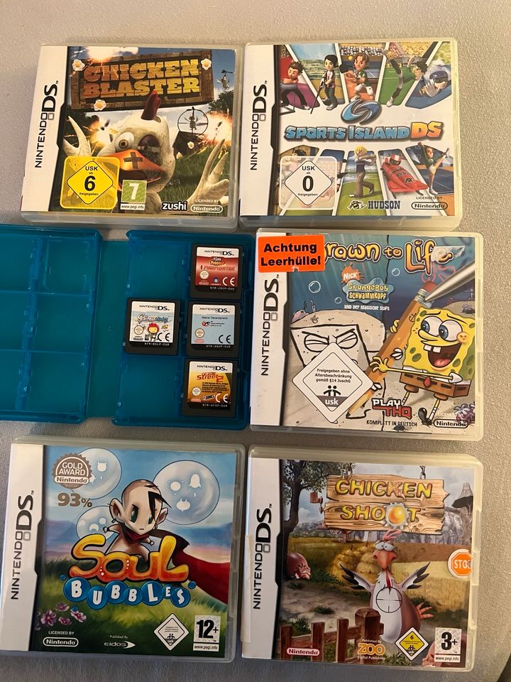 Nintendo DS Spiel Sport Chicken  Spongebob Tierarzt Fiifa in Ahrensfelde