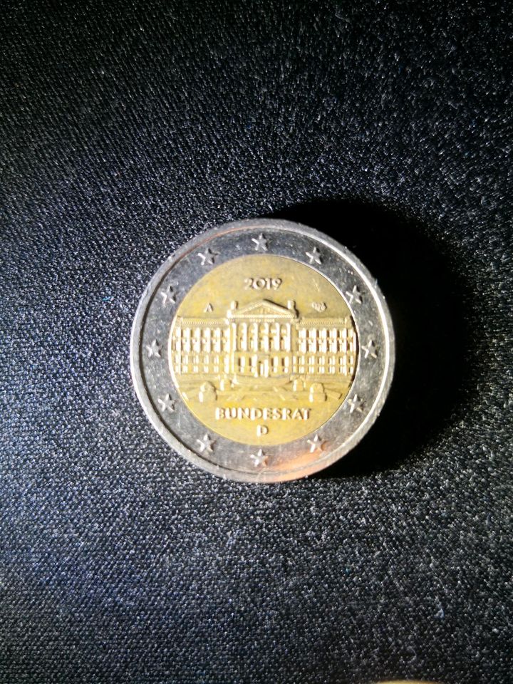 2 Euro Münze Bundesrat 2019 D in Weikersheim