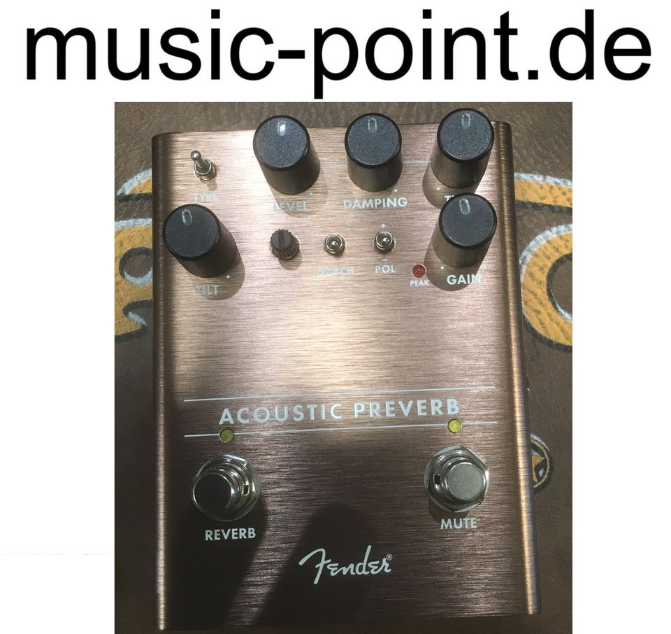 FENDER ACOUSTIC PREVERB EFFEKTGERÄT FÜR AKUSTIKGITARRE, NEU in Duisburg