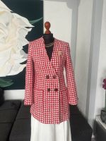 Zara Blazer lang boucle gr.S/M rot weiß Baden-Württemberg - Ostfildern Vorschau