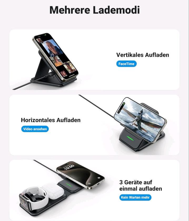 INIU 3 in 1 Wireless Charger Station in Duisburg