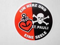 3x FC St Pauli Totenkopf/Herz Aufkleber Sticker TOP Wandsbek - Hamburg Hummelsbüttel  Vorschau