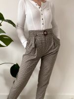 Mango Business Highwaist Stoffhose Hahnentritt mit Gürtel Nordrhein-Westfalen - Lippstadt Vorschau