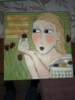 Adriane Dworzak Acryl Bild "Leben ist eine Praline" Hessen - Egelsbach Vorschau