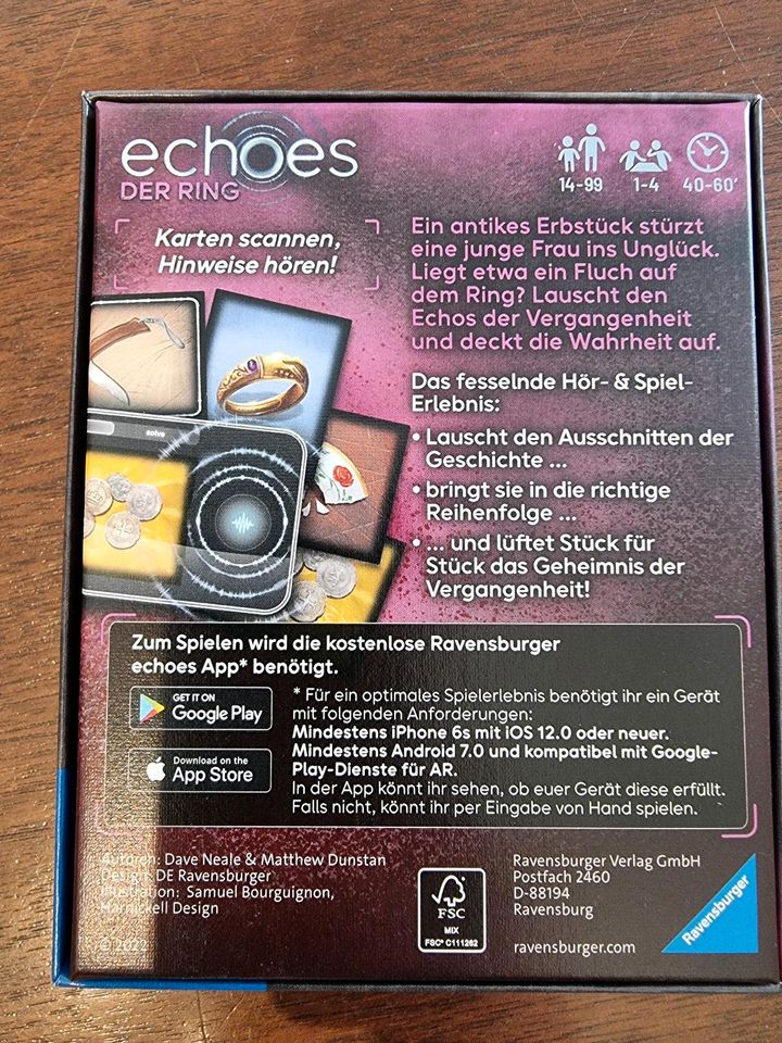 echoes - Der Ring Audio-Mystery-Spiel Ravensburger in Bietigheim-Bissingen