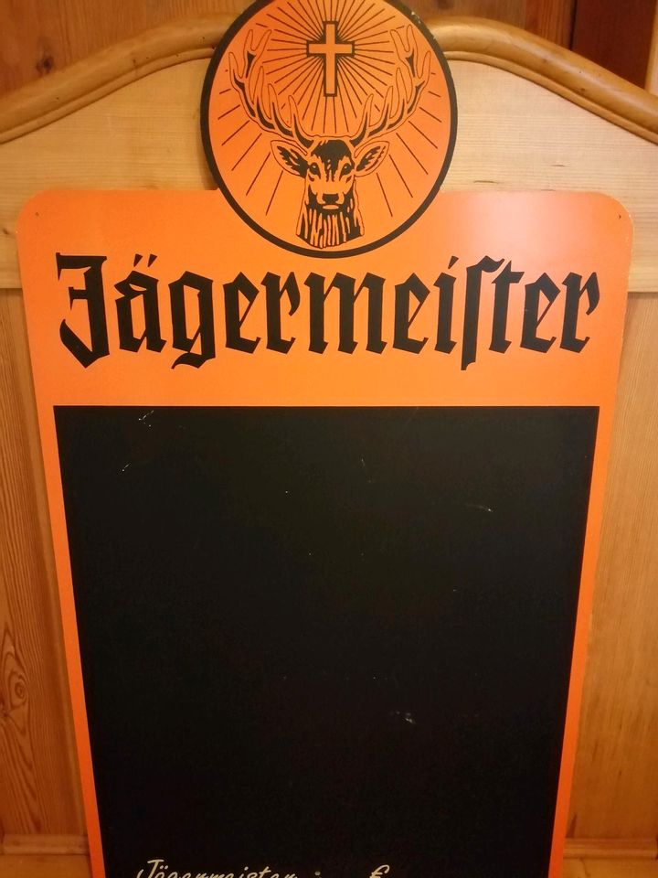 Alte Jägermeister Kreidetafel Vintage Verein Gastronomie Sammler in Burbach