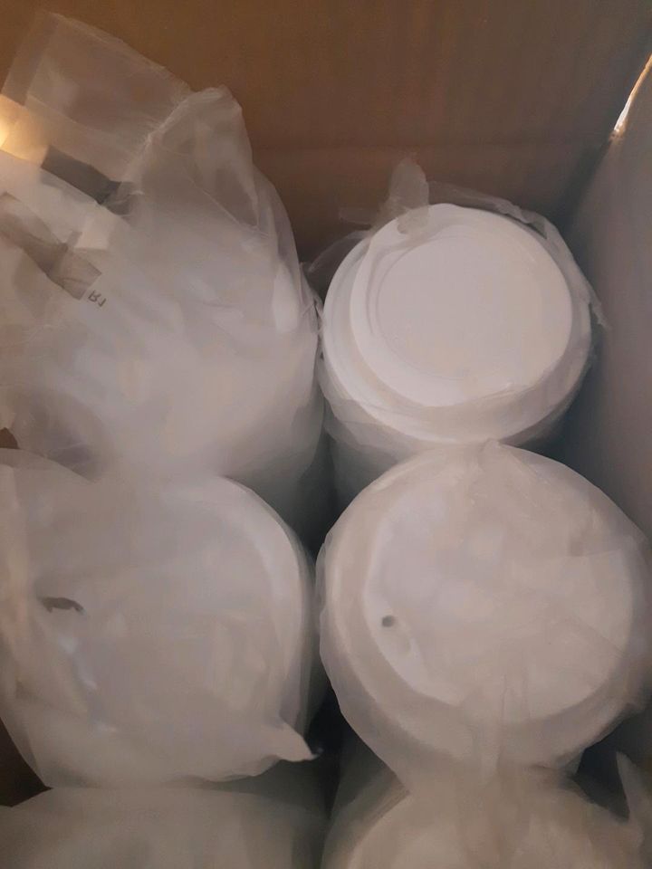 1000 Deckel für Coffee to Go Becher 300 ml und 400 ml Ø 90mm weiß in Künzelsau