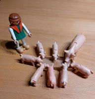 Playmobil Schwein mit Ferkeln und Schweinehirt Hessen - Breidenbach  Vorschau