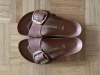 Birkenstock Madrid Big Buckle 37 neu Leder Sandalen zu Kleid Wandsbek - Hamburg Marienthal Vorschau