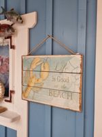 Deko-Schild Wandbild Beach Strand maritim Hummer Beachbar Sachsen-Anhalt - Halle Vorschau