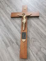 Altes Hokzkreuz, Kruzifix, 100 Jahre Lourdes, Messing Figur Nordrhein-Westfalen - Gütersloh Vorschau