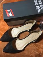 Glitzernde Pumps flach Street Schwarz  38 NEU Niedersachsen - Lehrte Vorschau
