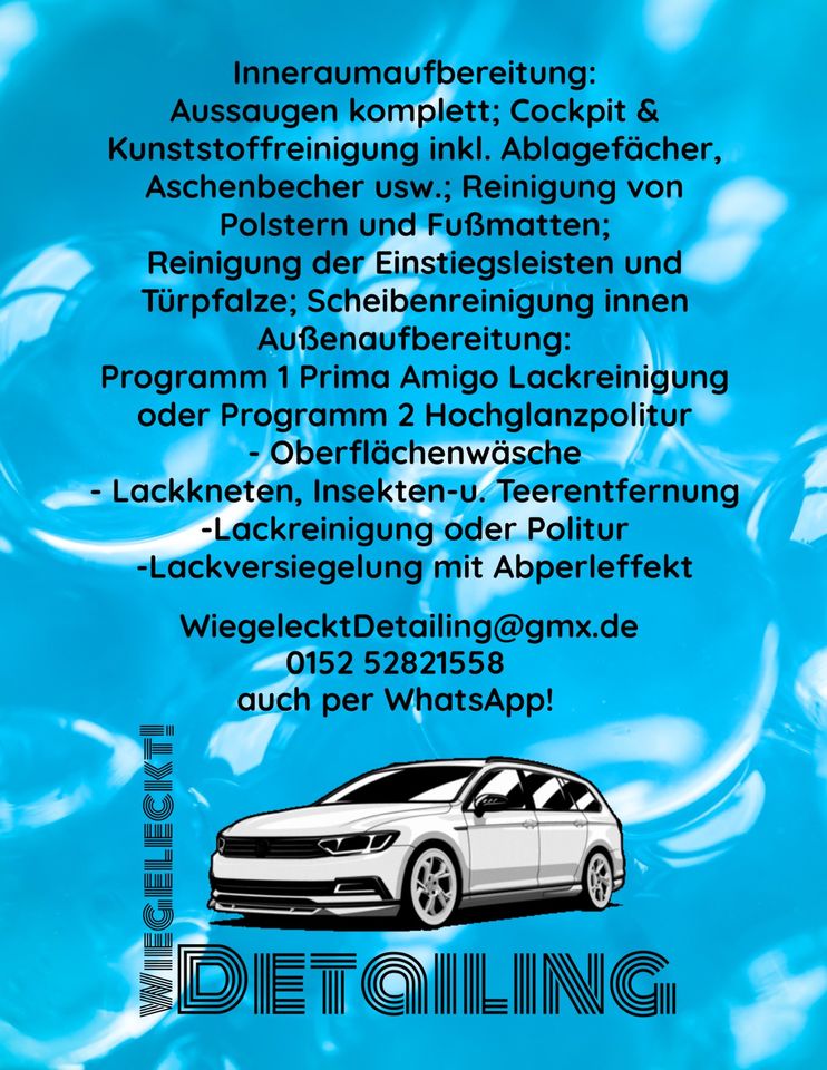 Wie geleckt! Detailing Autopflege Fahrzeugreinigung Aufbereitung in Bad Doberan