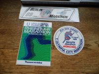 Aufkleber Marathon 1989 89 Berlin München Rhein-Ruhr zusammen Nordrhein-Westfalen - Morsbach Vorschau