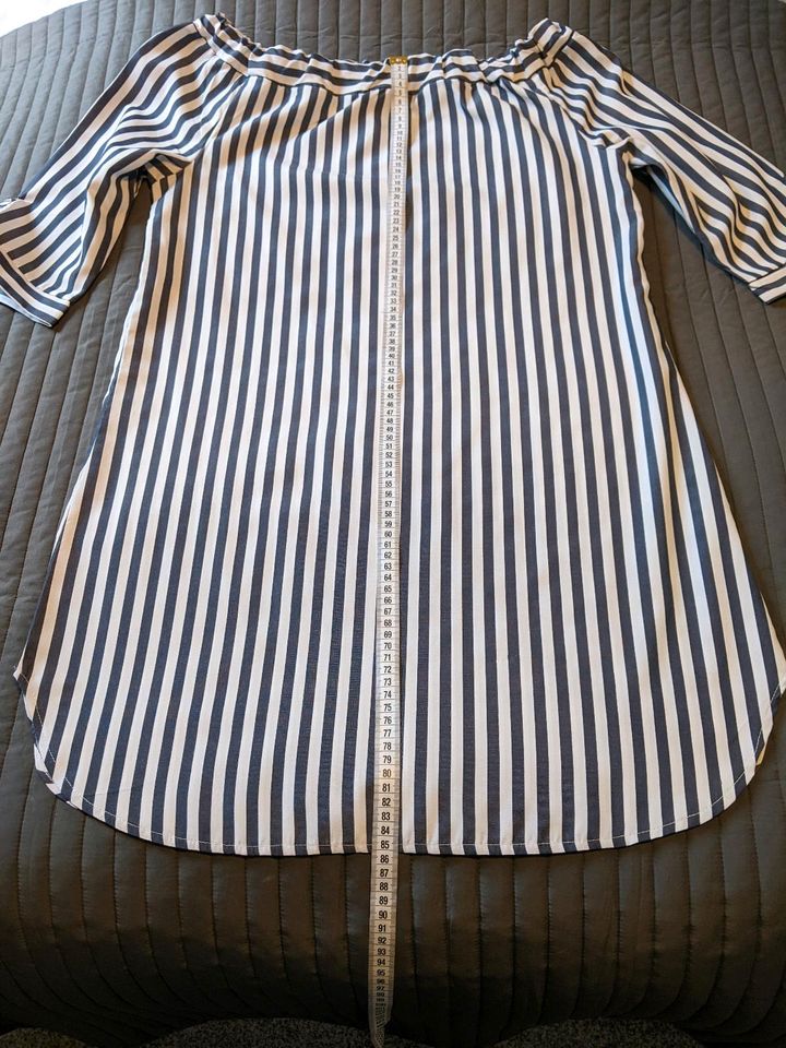 Super süßes Blusen-Kleid, Größe XL, Blau-Weiß in Niederkassel