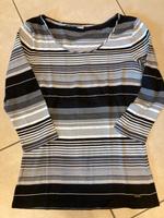 Langarmshirt 3/4 soliver 38 schwarz weiß Hessen - Mücke Vorschau