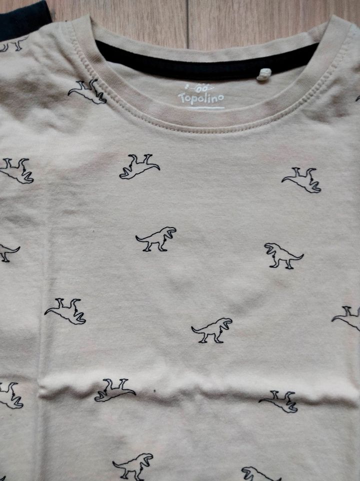 2er Set Dino Shirt Jungen Gr.110/116 1A in Radegast