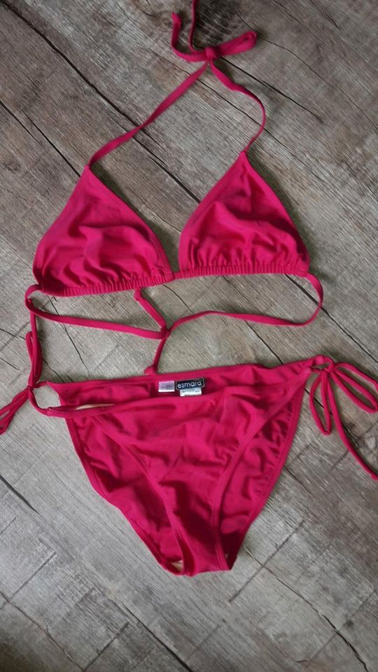 Pinker "Esmara" Basic Neckholder Bikini Zweiteiler in 40/42 in Würzburg