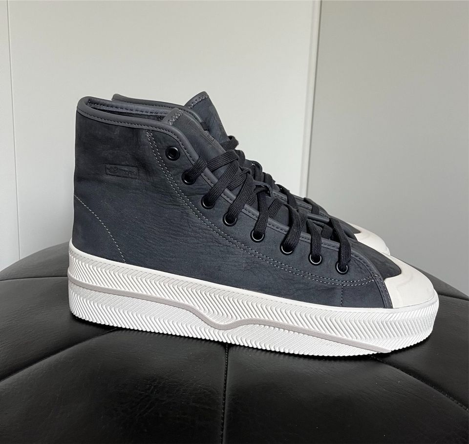 Adidas Nizza 2 Hi Leather Black Carbon * NEU * - EU 43 1/3 in Winsen (Luhe)