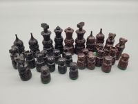 Antike Handgeschnitzte Schachfiguren, Set mit 32 Figuren Wuppertal - Oberbarmen Vorschau