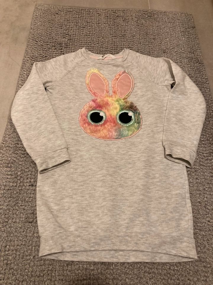 Ostern Hase Sweatshirt Kleid / Longpullover Größe 122/128 in Frankfurt am Main