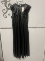 Neu Kleid Leder Lederkleid Maxikleid schwarz abaya Tessetür Berlin - Neukölln Vorschau