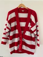 Vintage cardigan rot Weiss streifen gestreift Strick Jacke München - Ludwigsvorstadt-Isarvorstadt Vorschau