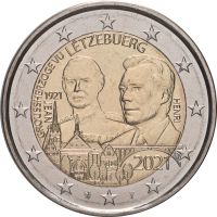 2 Euro Gedenkmünze Luxemburg 2021 - 100. Geb. Großherzog Jean Nordrhein-Westfalen - Salzkotten Vorschau
