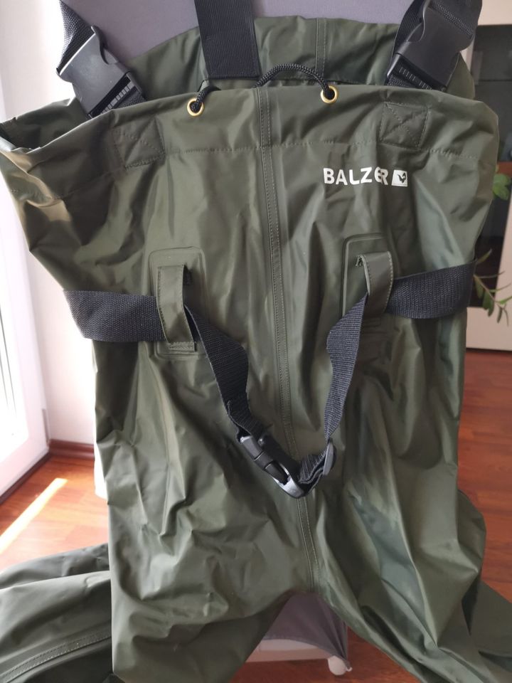 Balzer Wathose Angelhose grün - neu!!! in Ziethen