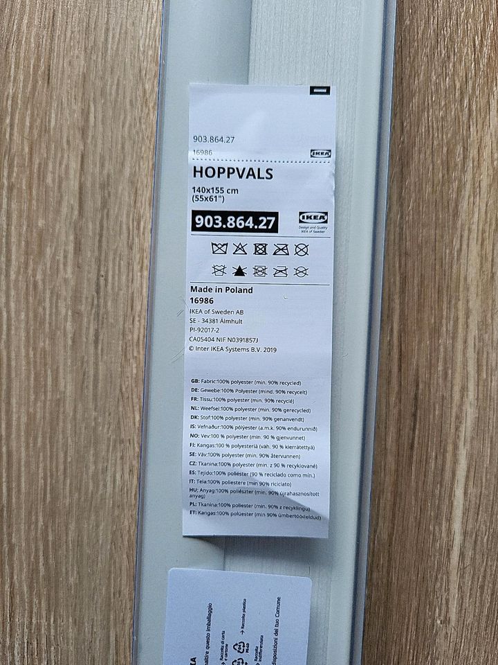 IKEA Hoppvals Wabenjalousie 140x155cm weiß in Darmstadt