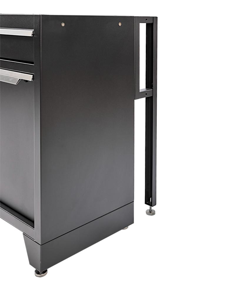 Werkzeugschrank Set - 136 cm Wandlänge, Werkstatt Set Schwarz in Großenkneten
