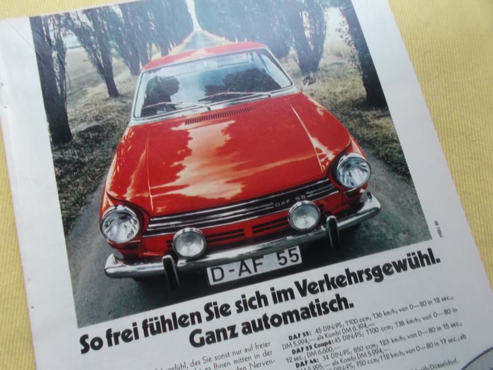 +++ DAF 55 +++ WERBUNG OLDTIMER REKLAME 70ER JAHRE in Koblenz