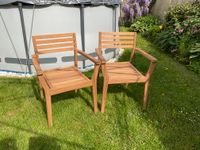 Teak Teakholz Gartenstuhl stapelbar Armlehne massiv  #1# Nordrhein-Westfalen - Lohmar Vorschau