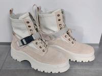 Neue stylische Wildleder-Boots in Gr.39 beige/creme Nordrhein-Westfalen - Kempen Vorschau