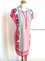 Luxus Fein Strick Kleid ESCADA L 40 wolle Boho Rose pink weiß Hessen - Darmstadt Vorschau