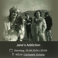 2 Tickets für Jane‘s Addiction in Köln am 25.6.24 abzugeben Baden-Württemberg - Riegel Vorschau